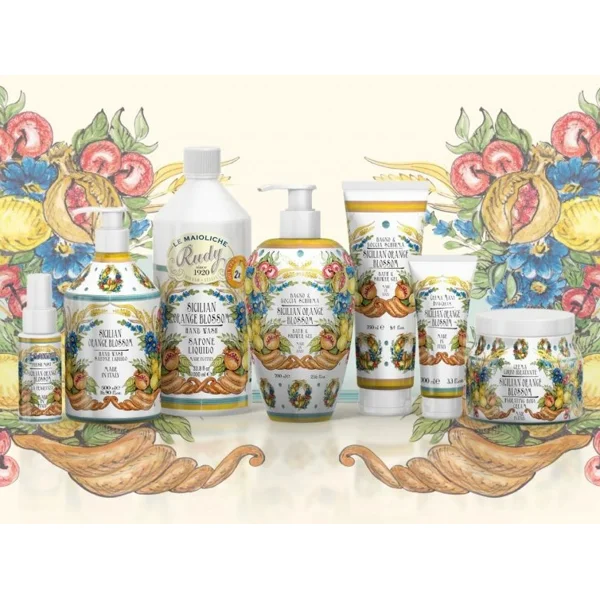 Rudy Profumi MAIOLICHE Hydratační tělový krém s vůní SICILIAN ORANGE BLOSSOM - 450 ml