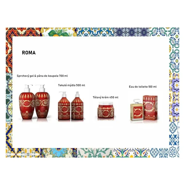 Rudy Profumi MAIOLICHE Krémový sprchový gel a pěna do koupele s vůní ROMA - 700 ml