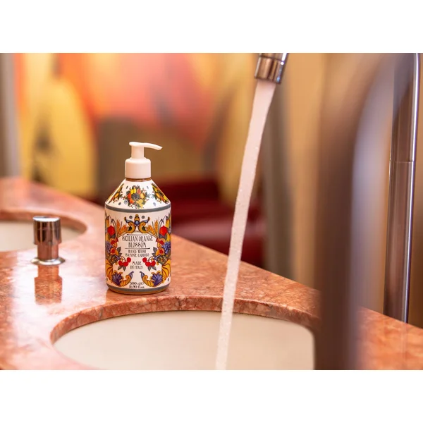 Rudy Profumi MAIOLICHE Luxusní extra jemné tekuté mýdlo na ruce s vůní SICILIAN ORANGE BLOSSOM - 500 ml