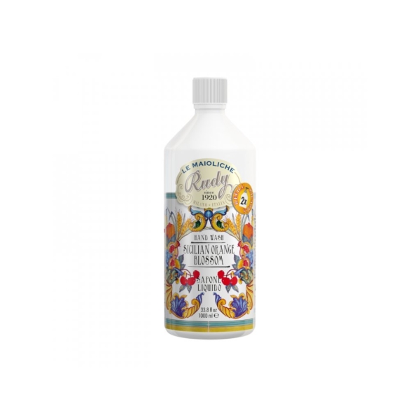 Rudy Profumi MAIOLICHE Náplň mýdlo na ruce s vůní SICILIAN ORANGE BLOSSOM - 1000 ml