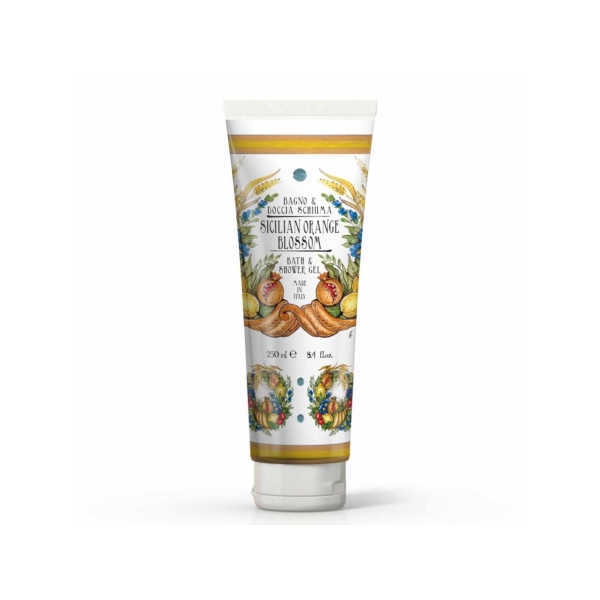 Rudy Profumi MAIOLICHE Sprchový gel a pěna do koupele s vůní SICILIAN ORANGE BLOSSOM - 250 ml