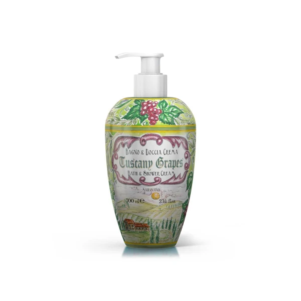 Rudy Profumi MAIOLICHE Sprchový gel a pěna do koupele s vůní TUSCANY GRAPES - 700 ml