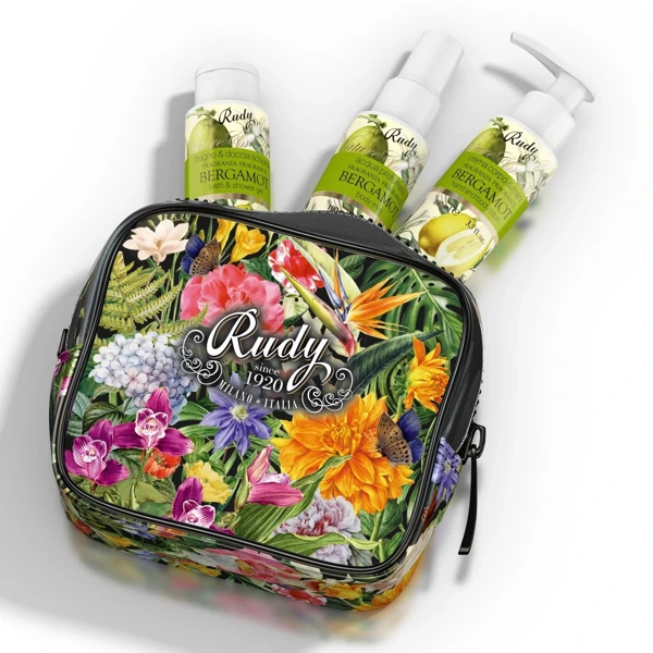 Rudy Profumi (Nature&Arome) Dárková sada s vůní BERGAMOT - sprch. gel 100 ml + tělov. krém 100 ml + parf. sprej 100 ml