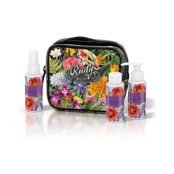 Rudy Profumi (Nature&Arome) Dárková sada s vůní LAVENDER - sprch. gel 100 ml + tělov. krém 100 ml + parf. sprej 100 ml