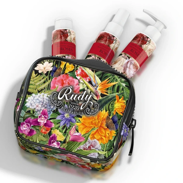 Rudy Profumi (Nature&Arome) Dárková sada s vůní ROSES - sprch. gel 100 ml + tělov. krém 100 ml + parf. sprej 100 ml