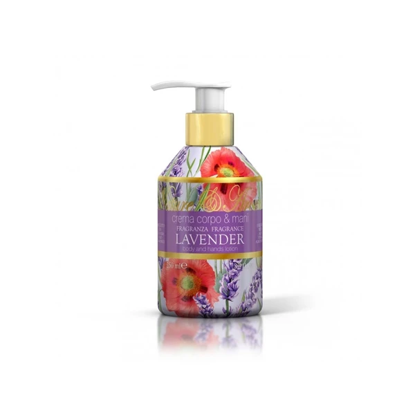 Rudy Profumi (Nature&Arome) Krém na tělo a ruce s vůní LAVENDER - 250 ml