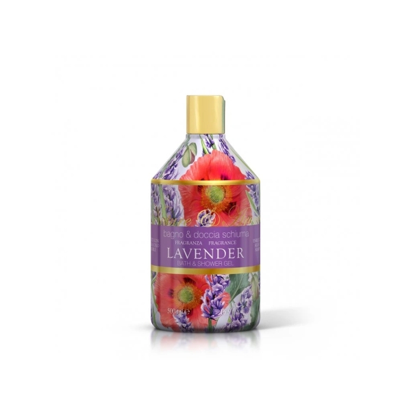 Rudy Profumi (Nature&Arome) Sprchový gel-pěna do koupele s vůní LAVENDER - 500 ml