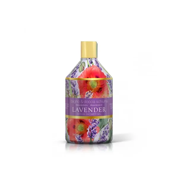 Rudy Profumi (Nature&Arome) Sprchový gel-pěna do koupele s vůní LAVENDER - 500 ml