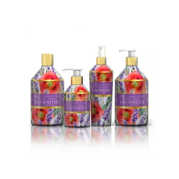 Rudy Profumi (Nature&Arome) Sprchový gel-pěna do koupele s vůní LAVENDER - 500 ml