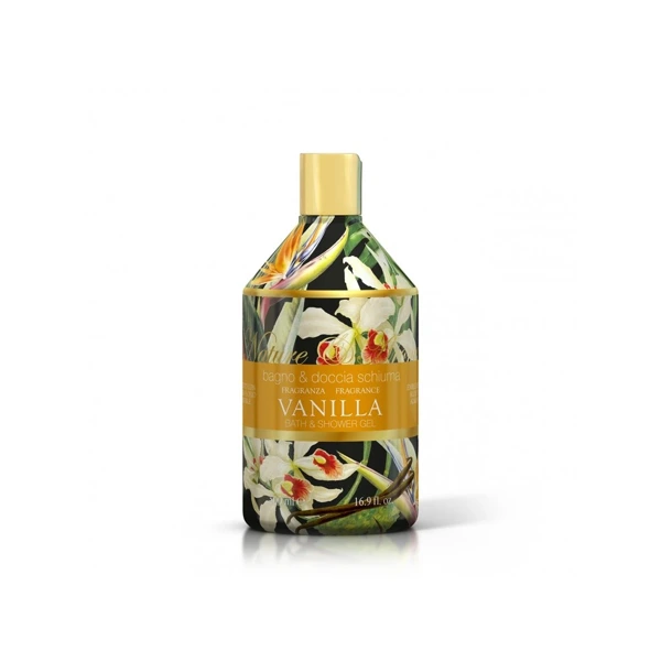 Rudy Profumi (Nature&Arome) Sprchový gel-pěna do koupele s vůní VANILLA - 500 ml