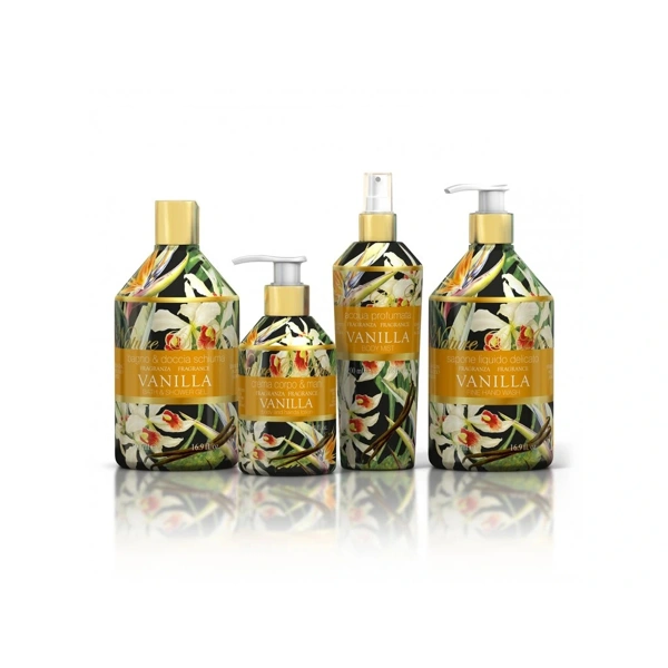 Rudy Profumi (Nature&Arome) Sprchový gel-pěna do koupele s vůní VANILLA - 500 ml