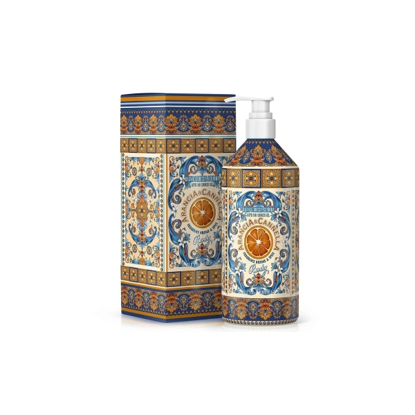 Rudy Profumi Sprchový gel-pěna do koupele s vůní Orange & Cinnamon - 1000 ml - vánoční edice