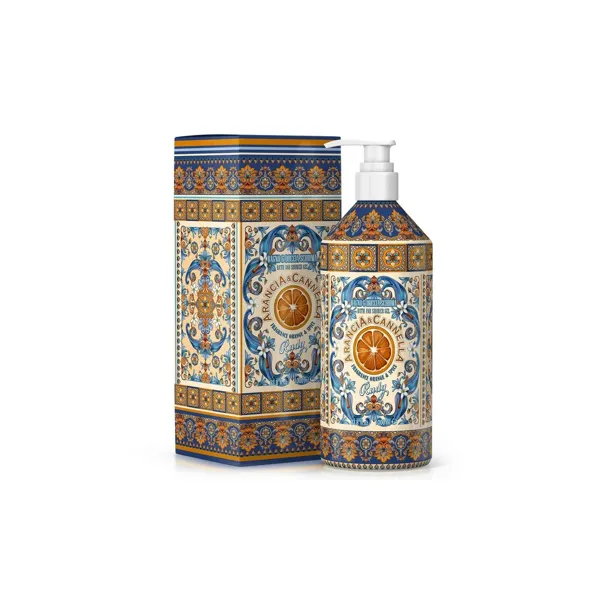 Rudy Profumi Sprchový gel-pěna do koupele s vůní Orange & Cinnamon - 1000 ml - vánoční edice