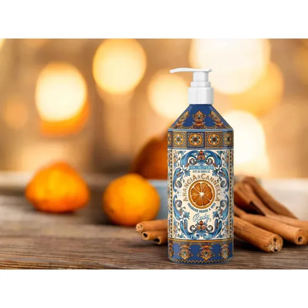 Rudy Profumi Sprchový gel-pěna do koupele s vůní Orange & Cinnamon - 1000 ml - vánoční edice