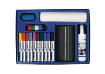 Sada PROFESSIONAL - příslušenství pro tabule - fixy, stěrka, magn. čistící tek.
