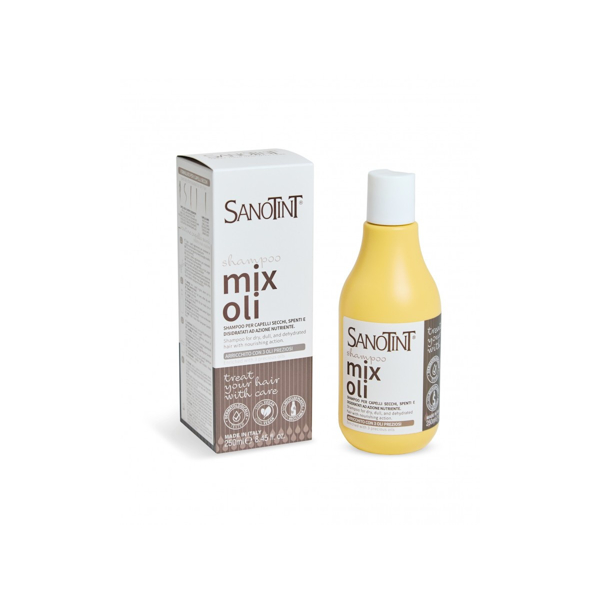 Sanotint MIXOLI Šampon pro suché, matné a dehydratované vlasy s vyživujícím účinkem - 250 ml