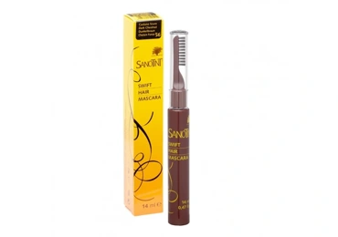 Sanotint Řasenka na vlasy Swift hair mascara S6 (tmavý kaštan) - 14 ml