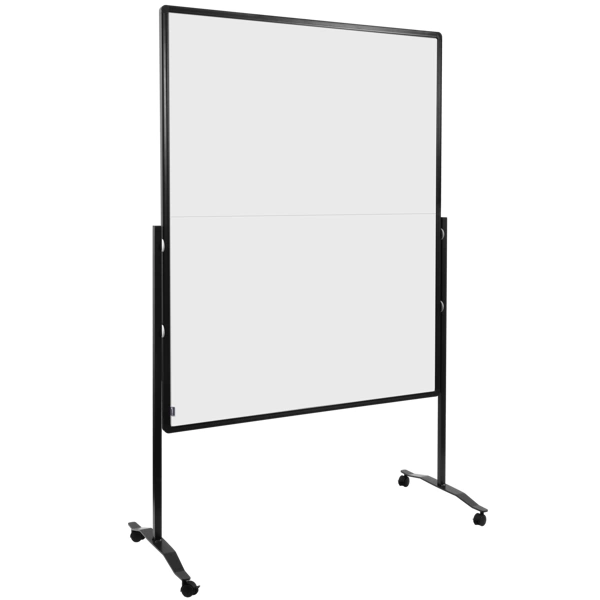 Skládací mobilní pěnová tabule / nástěnka 150x120 cm, PREMIUM PLUS, bílá