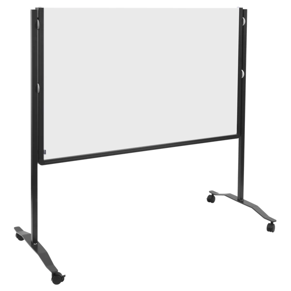 Skládací mobilní pěnová tabule / nástěnka 150x120 cm, PREMIUM PLUS, bílá