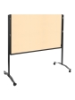 Obrázek pro LEG-7205110 Skládací mobilní textilní tabule / nástěnka 150x120 cm, PREMIUM PLUS, béžová