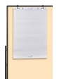 Skládací mobilní textilní tabule / nástěnka 150x120 cm, PREMIUM PLUS, béžová