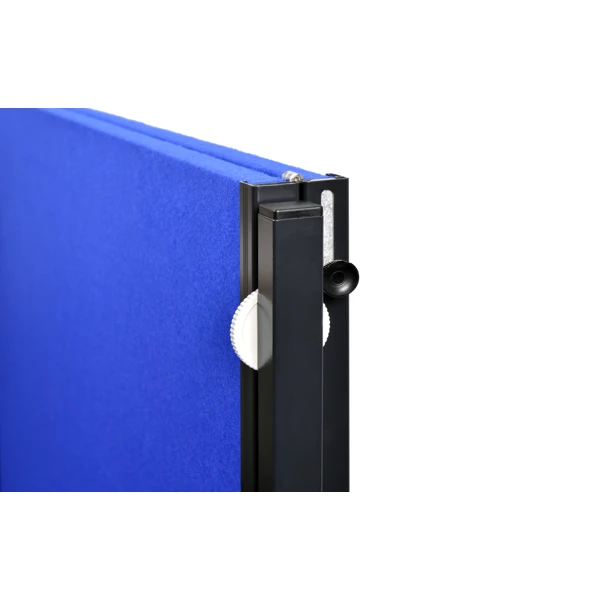 Skládací mobilní textilní tabule / nástěnka 150x120 cm, PREMIUM PLUS, modrá