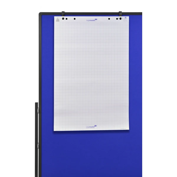 Skládací mobilní textilní tabule / nástěnka 150x120 cm, PREMIUM PLUS, modrá