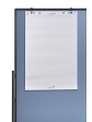 Skládací mobilní textilní tabule / nástěnka 150x120 cm, PREMIUM PLUS, světle modrá