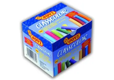 Školní křídy Jovi - barevné 100 ks, bezprašné