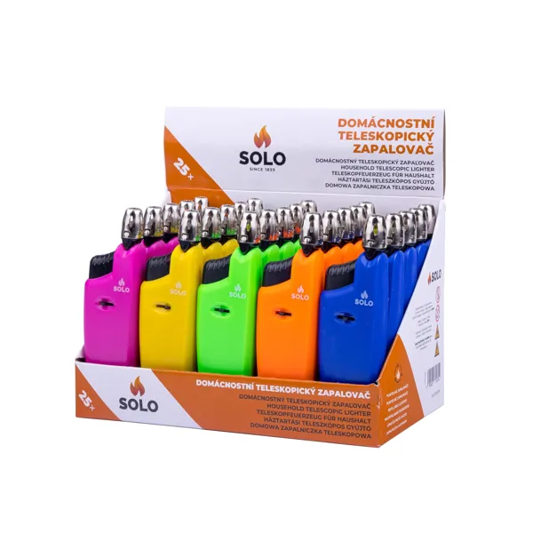SOLO Teleskopický zapalovač - oranžový