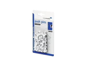 Špendlíky, sada 50 ks, bílé