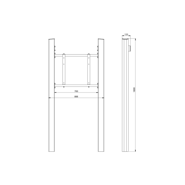 Obrázek pro LEG-7194241 Pylonový systém FLEX pro e-Screen, pevná výška