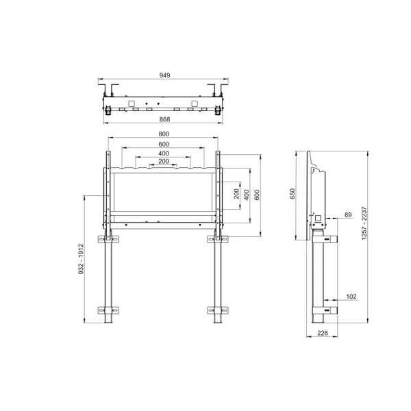 Stojan pro LCD - moTion Dynamic, el. výškově nastavitelný