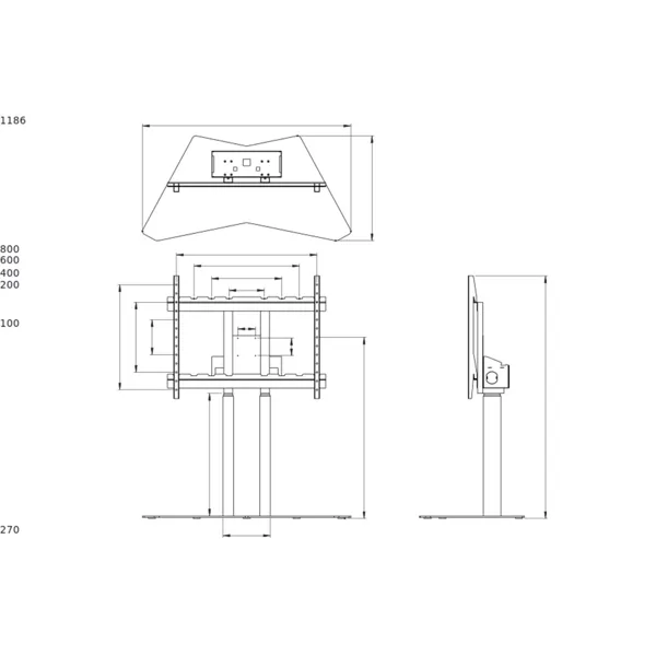 Obrázek pro LEG-7811321 Stojan volně stojící pro LCD - moTion FCS-12XL