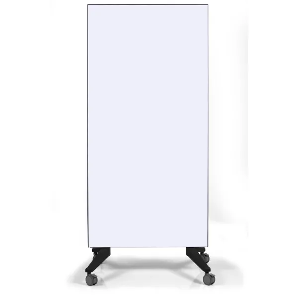 Stylová mobilní bílá skleněná tabule - paraván
