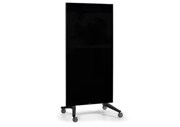 Stylová mobilní černá skleněná tabule - paraván