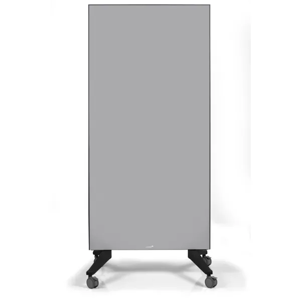 Stylová mobilní šedá skleněná tabule - paraván