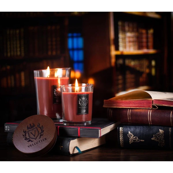 Svíčka Vellutier velká, Vintage Library