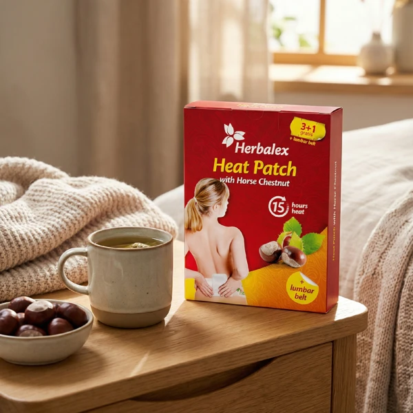 SwissMedicus® Herbalex – Hřejivá náplast s kaštanem 4 ks