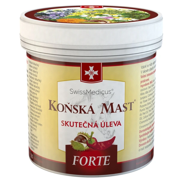 SwissMedicus® Koňská mast forte hřejivá 250 ml