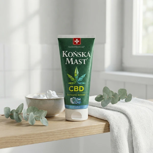 SwissMedicus® Koňská mast s CBD chladivá 200 ml