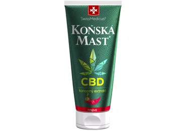 SwissMedicus® Koňská mast s CBD hřejivá 200 ml