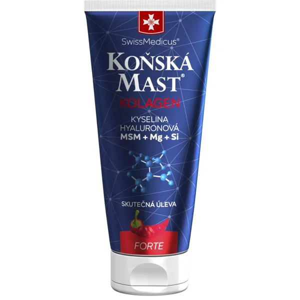 SwissMedicus® Koňská mast s kolagenem forte hřejivá 200 ml