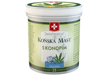 SwissMedicus® Koňská mast s konopím chladivá 250 ml