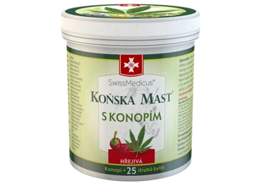 SwissMedicus® Koňská mast s konopím hřejivá 250 ml