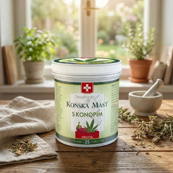 SwissMedicus® Koňská mast s konopím hřejivá 250 ml