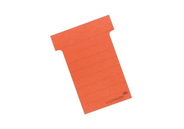 T-karty 101 mm široké, 100 kusů, barva červená