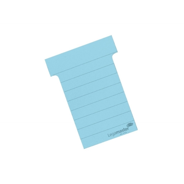 T-karty 101 mm široké, 100 kusů, barva modrá