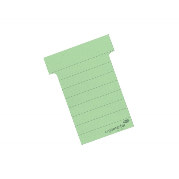 T-karty 101 mm široké, 100 kusů, barva zelená