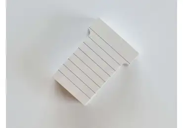 T-karty 70 mm široké, 100 kusů, barva bílá